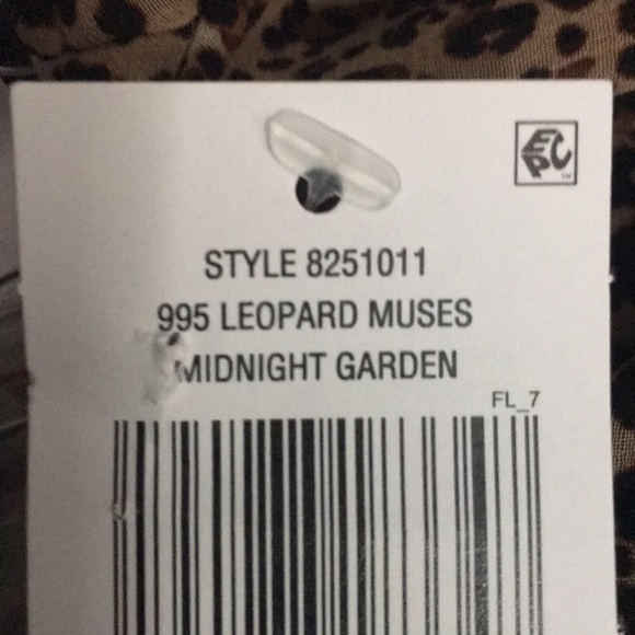 1-State Plus Size Printed Chiffon-Sleeves Top New With Tag Size 1X . - Picture 5 of 5